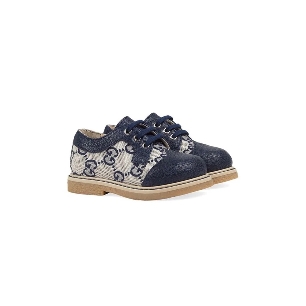 Gucci GG print brogue shoes